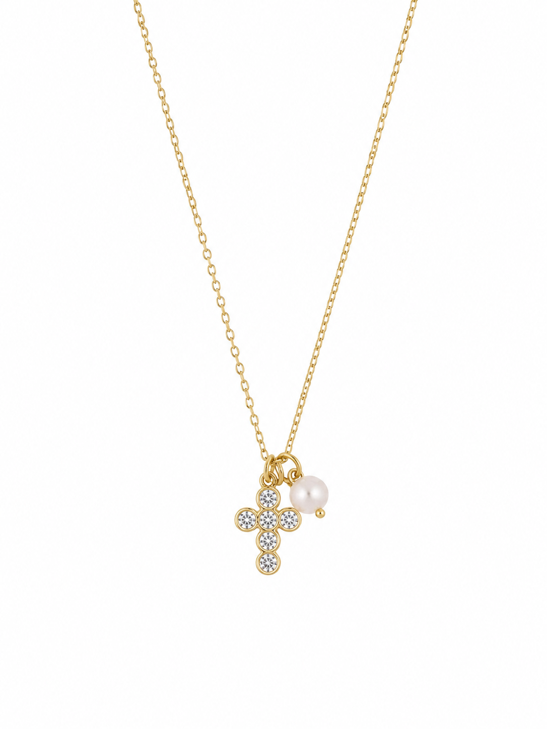 Pearl Cross Necklace