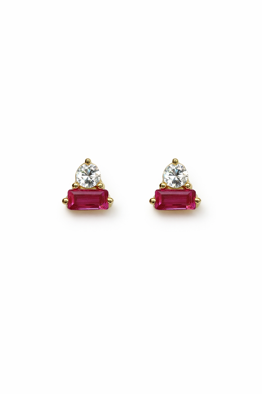 Mini Baguette Earrings