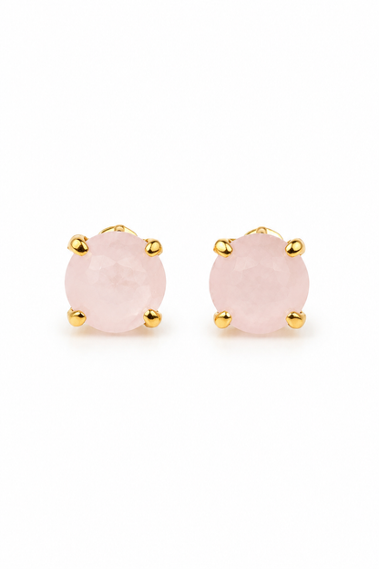 Rose Quartz Studs