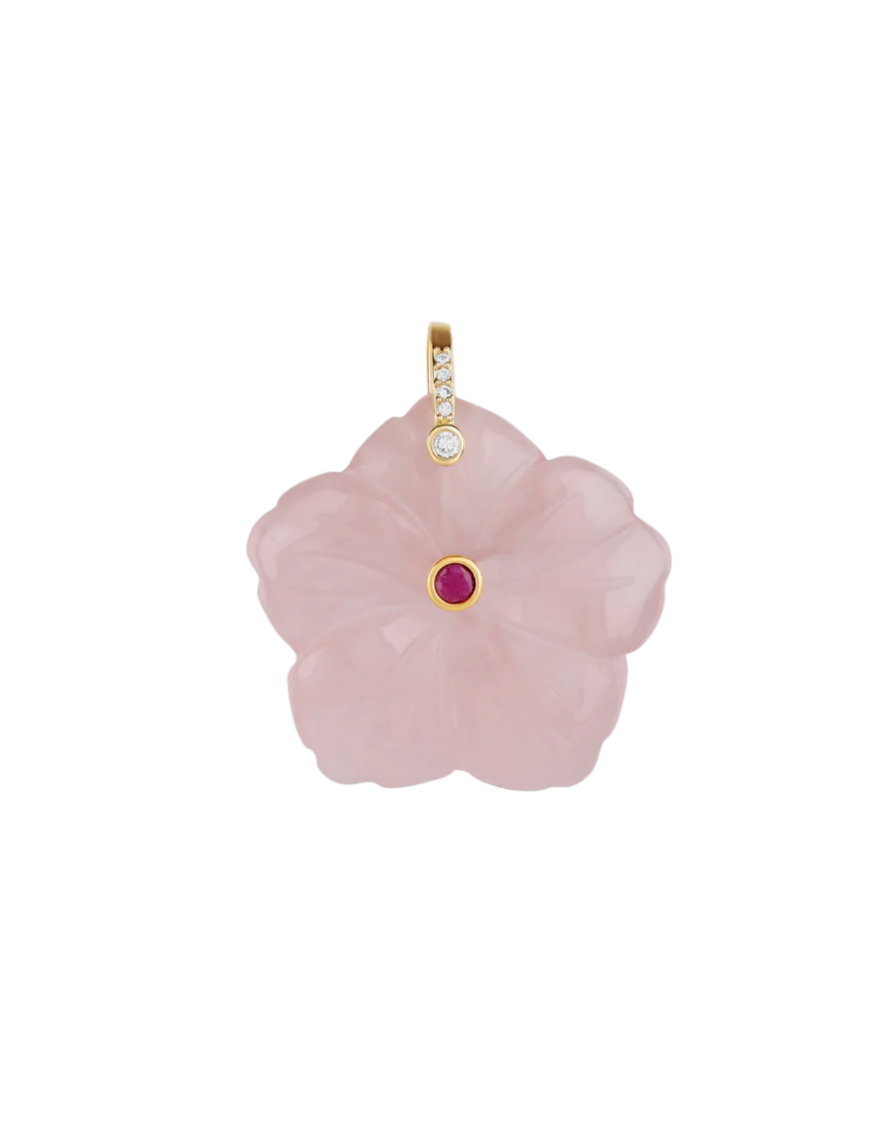 Carved Flower Charm