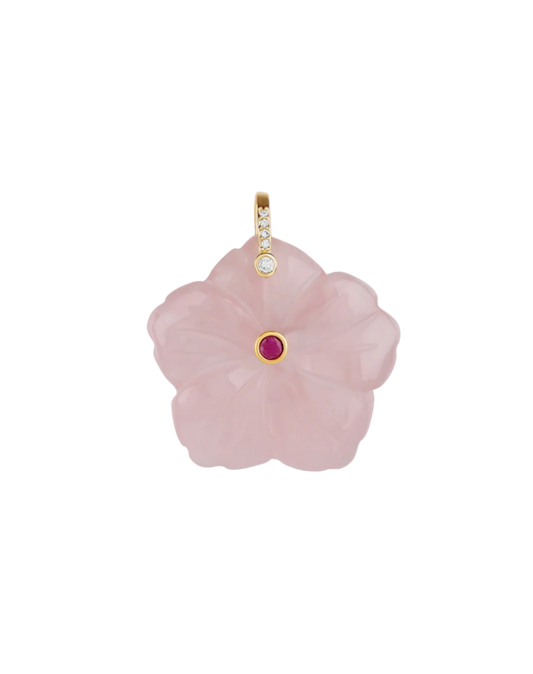 Carved Flower Charm