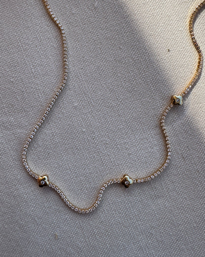 Trébol Tennis Necklace