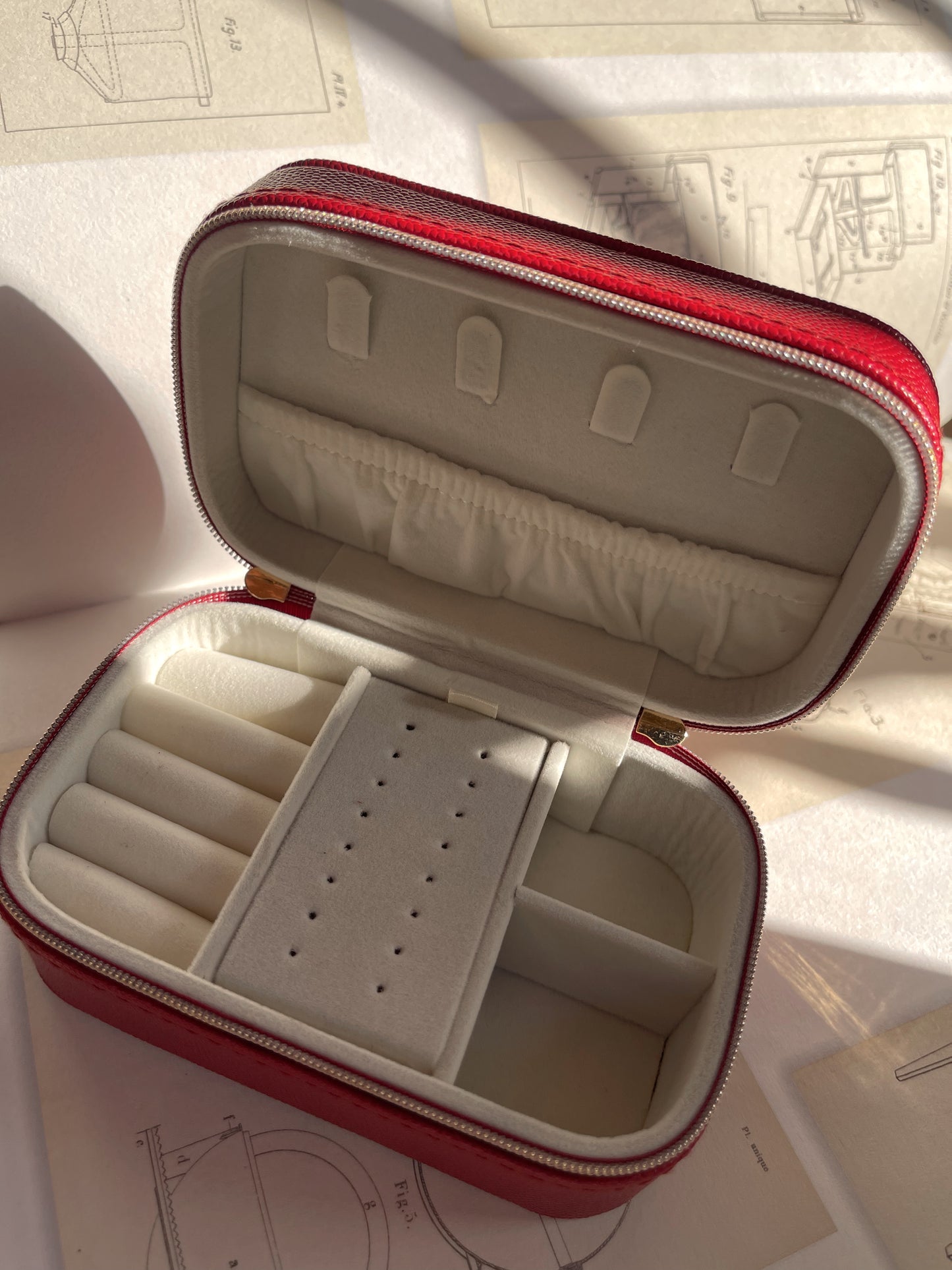Mini Leather Travel Jewelry Box