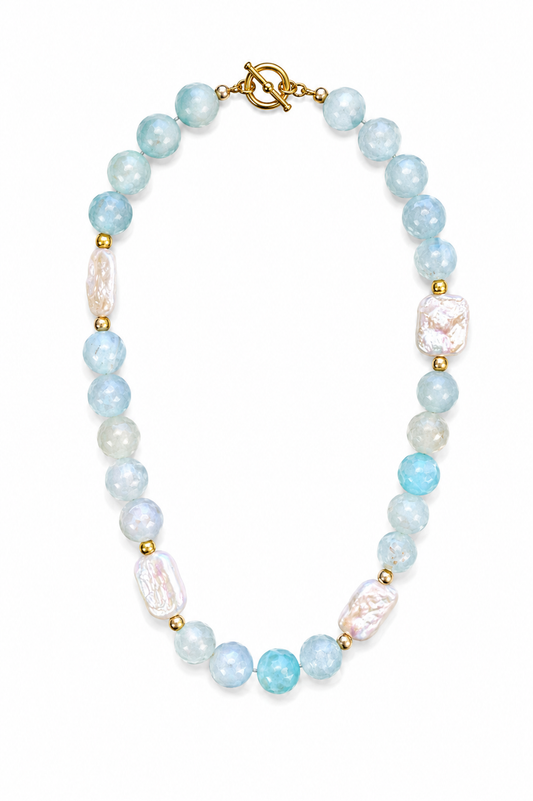 Baby Blue Pearl Necklace