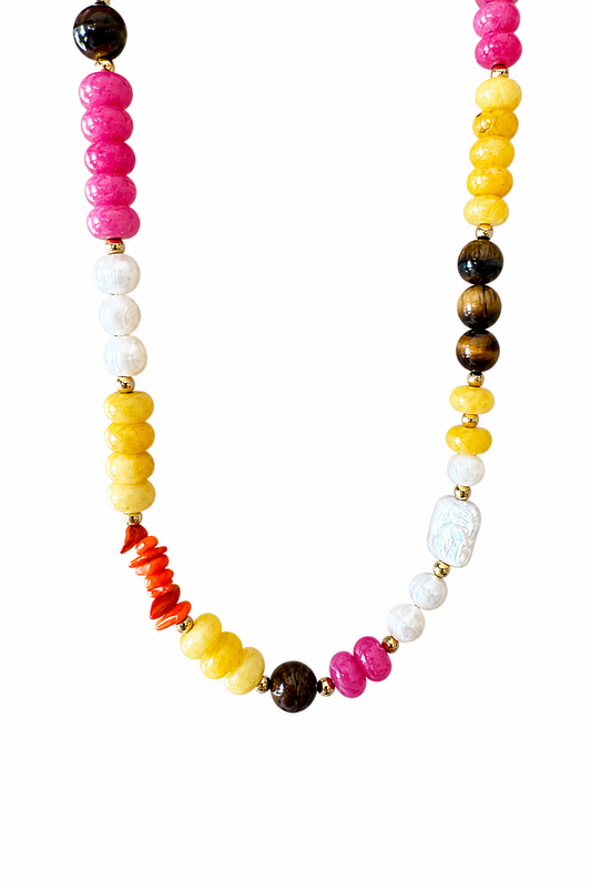 Sunset Pearl Necklace