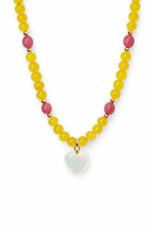 Opal Heart Necklace