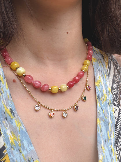 Pink lemonade Necklace